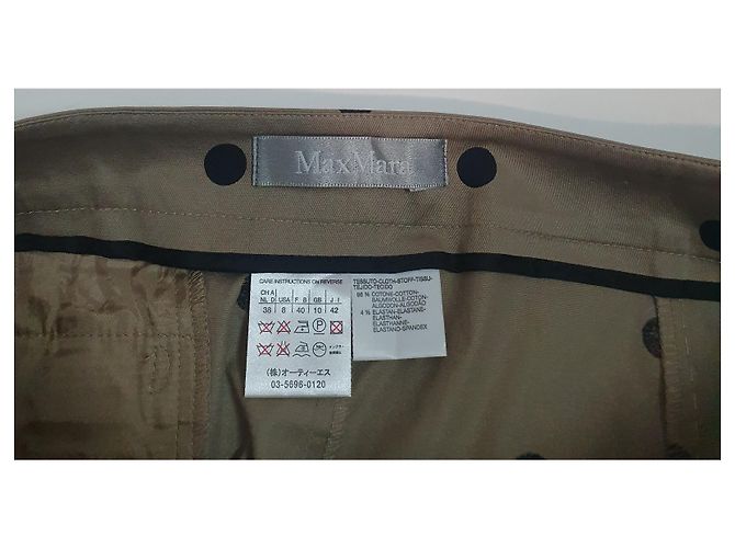 Saia midi Max Mara de algodão e elastano Multicor - vista 5