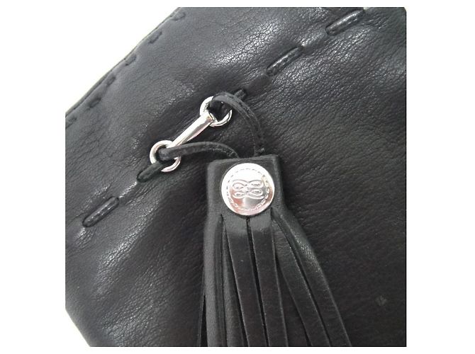 Lancel Premier Flirt Der Klassiker Leder und Kaschmir Handschuhe schwarz - Ansicht 4