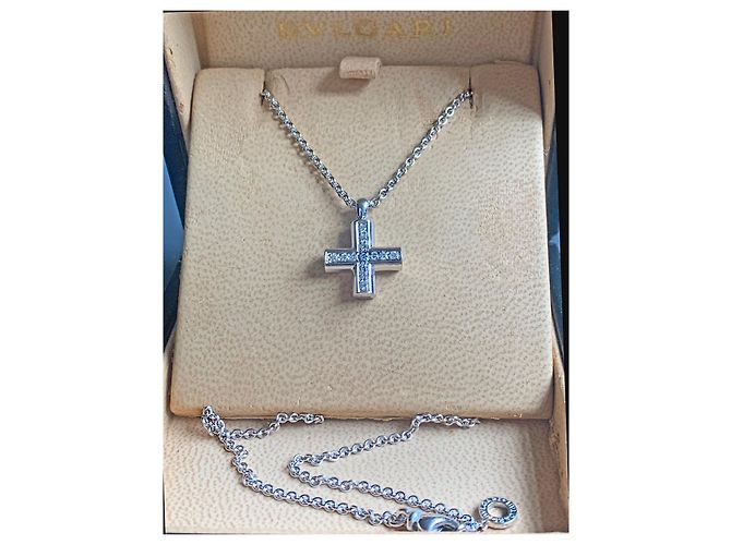 Bulgari Croce Greca con collana - vista 2