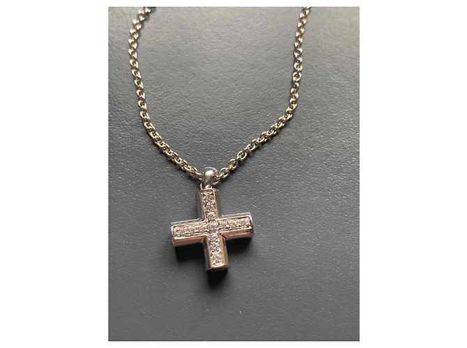 Bulgari Croce Greca con collana - vista 3