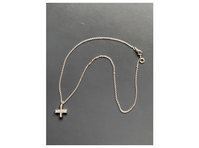 Bulgari Croce Greca con collana - vista 4