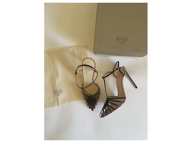 Francesco Russo Tacchi Nero Beige - vista 3