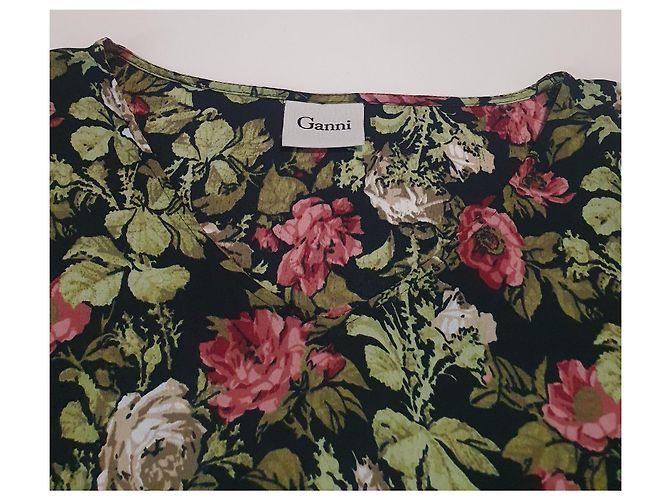 Ganni Blumenkleid aus Viskose Mehrfarben - Ansicht 5