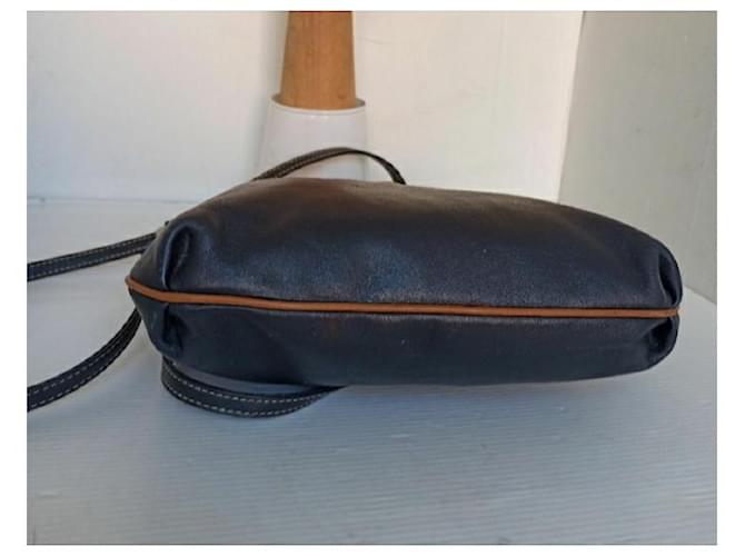 Céline Celine Paris borsa tracolla Beige Blu scuro - vista 6