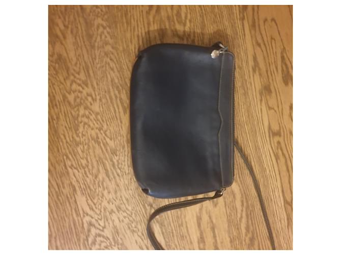 Céline Celine Paris borsa tracolla Beige Blu scuro - vista 9