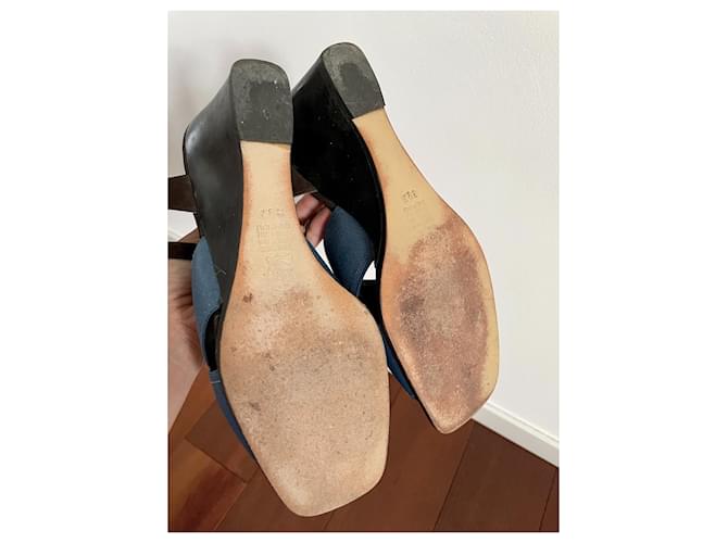 Sandali con zeppa Philippe Model blu jeans - vista 5