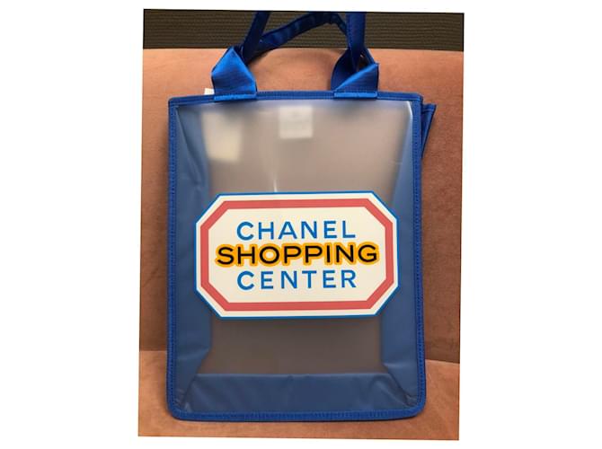 Chanel centro commerciale cabas Blu - vista 6