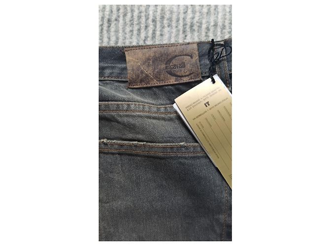 Just Cavalli Bootcut Jeans Grau Baumwolle - Ansicht 4