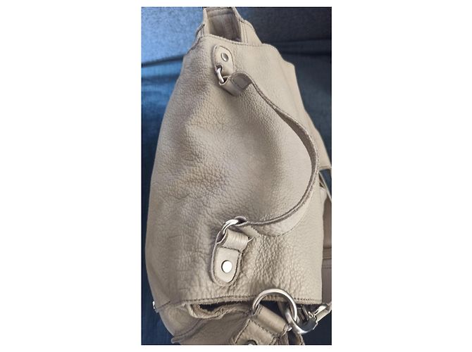 Vanessa Bruno Athe Ledertasche beige - Ansicht 10