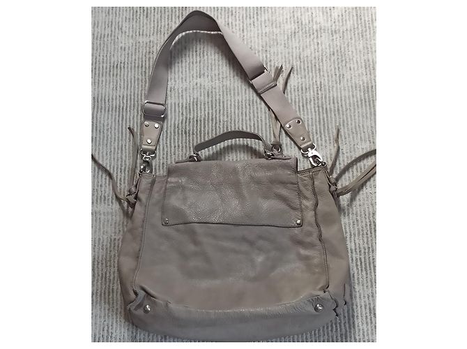 Vanessa Bruno Athe Ledertasche beige - Ansicht 13