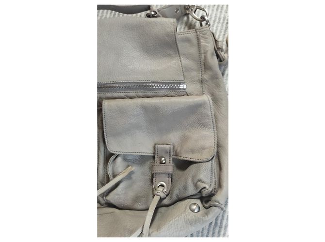 Vanessa Bruno Athe Ledertasche beige - Ansicht 14