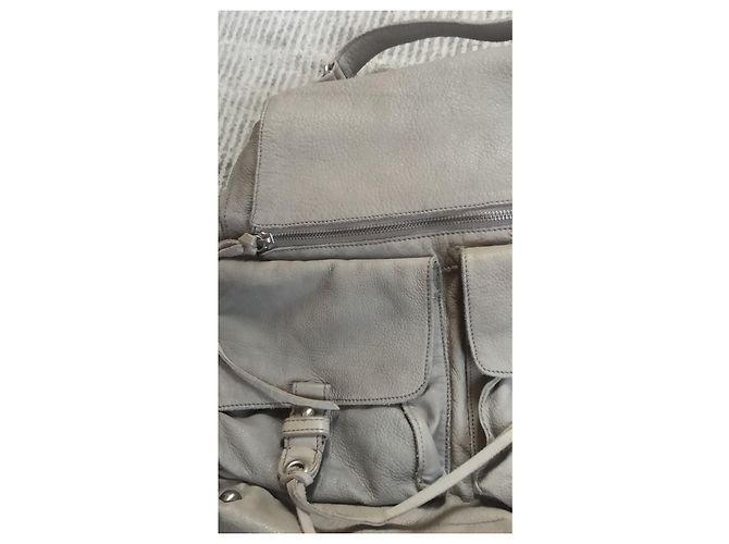 Vanessa Bruno Athe Ledertasche beige - Ansicht 15