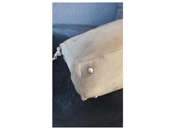 Vanessa Bruno Athe Ledertasche beige - Ansicht 5