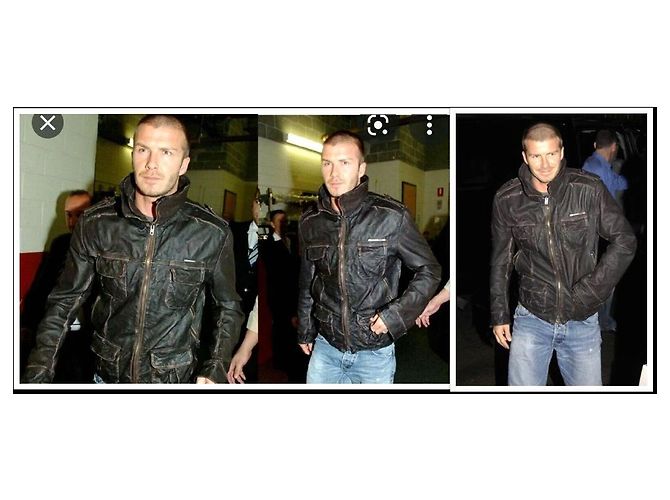 Superdry Berühmte schwarze Lederjacke im Militärstil von BRAD - Ansicht 8