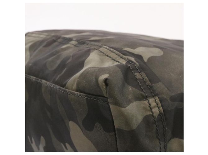 PRADA Borsa a tracolla Camouflage Nylon Grigio Auth ar4613 - vista 12