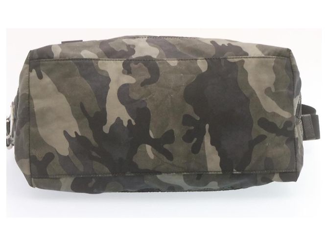 PRADA Borsa a tracolla Camouflage Nylon Grigio Auth ar4613 - vista 8