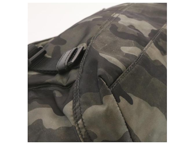 PRADA Borsa a tracolla Camouflage Nylon Grigio Auth ar4613 - vista 9