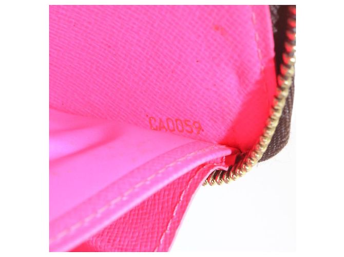 Zippy LOUIS VUITTON Portafoglio con zip e monogramma Graffiti Rosa M93710 LV Auth ar4814 - vista 22