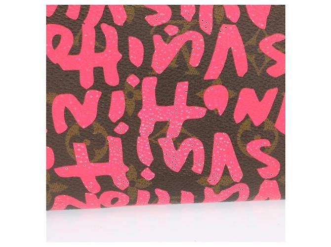 Zippy LOUIS VUITTON Portafoglio con zip e monogramma Graffiti Rosa M93710 LV Auth ar4814 - vista 5