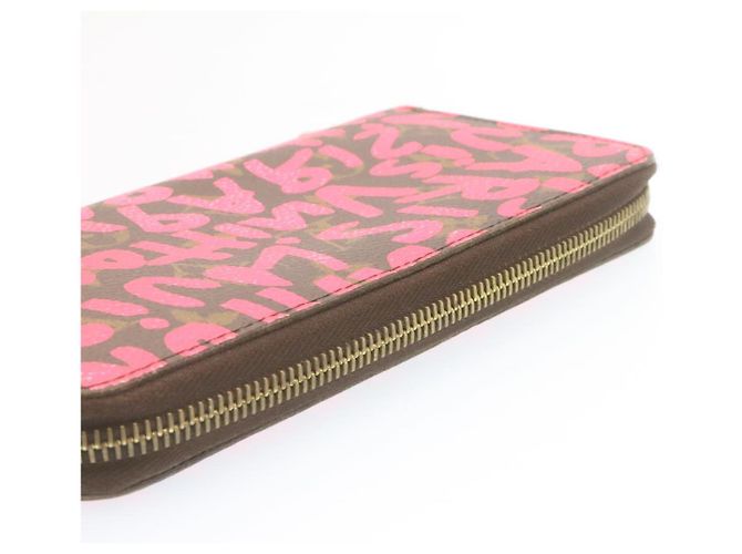Zippy LOUIS VUITTON Portafoglio con zip e monogramma Graffiti Rosa M93710 LV Auth ar4814 - vista 6