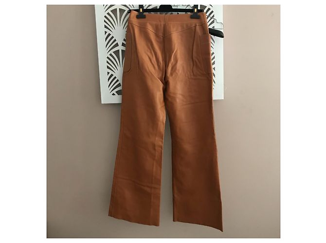 Hermès Pantalones, polainas Castaño - vista 2