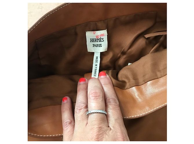 Hermès Pantalones, polainas Castaño - vista 6