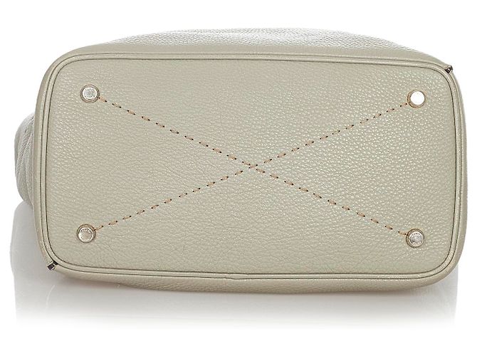 Fendi Selleria Ledertasche in Grau - Ansicht 4