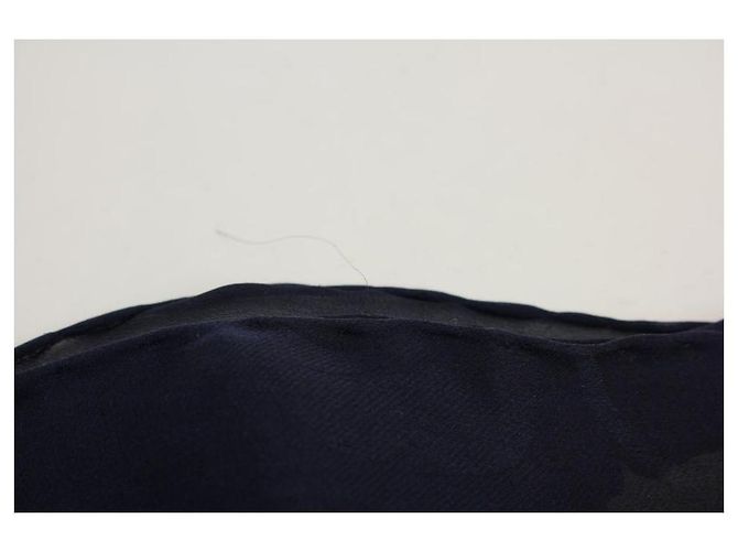 Giorgio Armani Marrone Blu Navy Beige Rosa Floreale 100% Sciarpa seta - vista 3