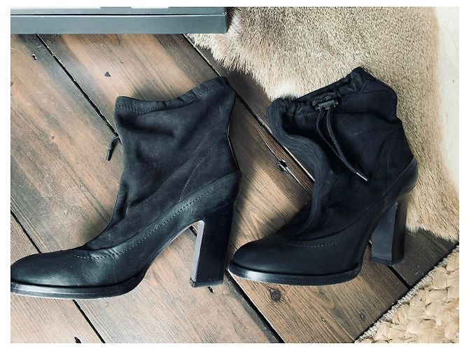 Stivaletti Rag & Bone Holt in pelle e nabuk neri Nero - vista 11