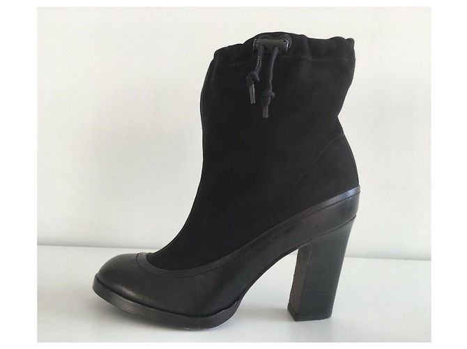 Stivaletti Rag & Bone Holt in pelle e nabuk neri Nero - vista 2