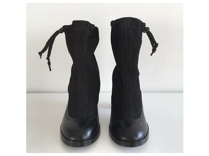 Stivaletti Rag & Bone Holt in pelle e nabuk neri Nero - vista 4