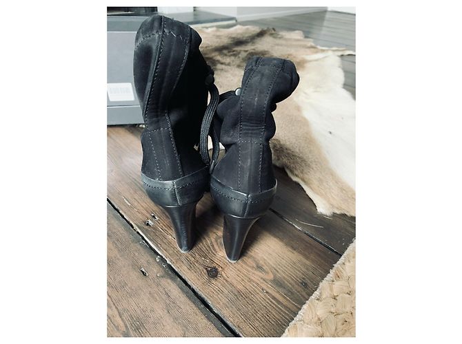 Stivaletti Rag & Bone Holt in pelle e nabuk neri Nero - vista 9