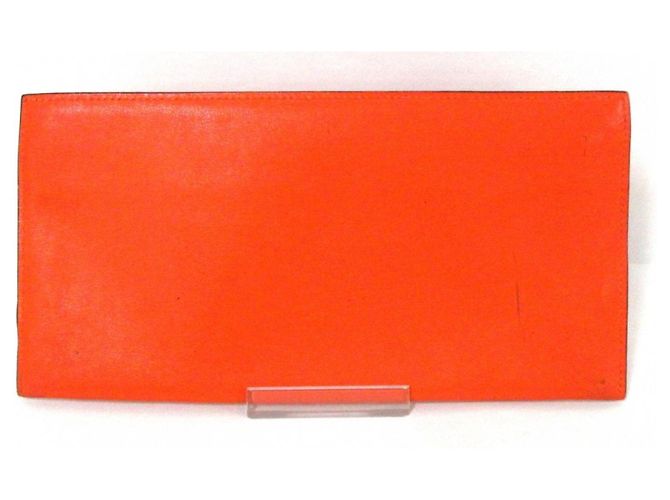 Hermès Bolsa plana de couro hermes Laranja - vista 2