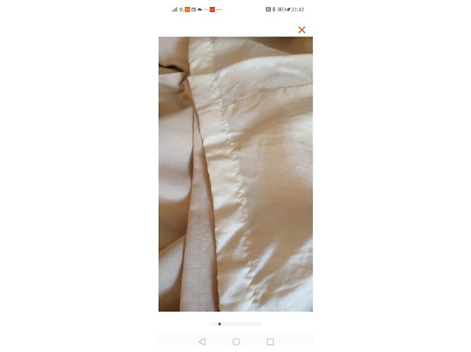 Falda Chanel de seda beige - vista 12