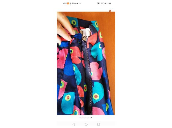 Gonna in seta multicolore Jean Louis Scherrer - vista 2