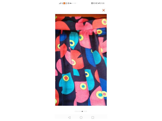 Gonna in seta multicolore Jean Louis Scherrer - vista 4