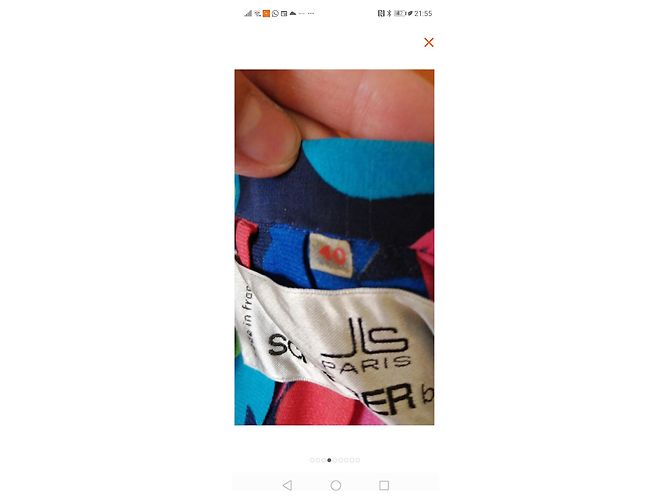 Gonna in seta multicolore Jean Louis Scherrer - vista 6