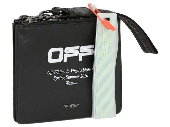 Off White Ledertasche mit "OFF"-Logo - Ansicht 2