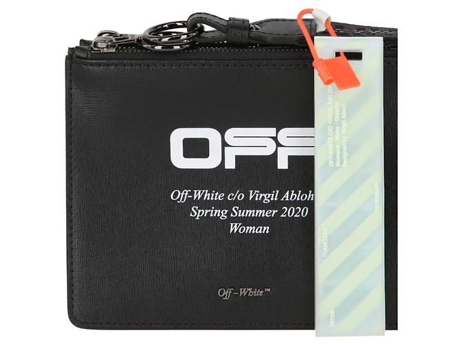 Off White Ledertasche mit "OFF"-Logo - Ansicht 3