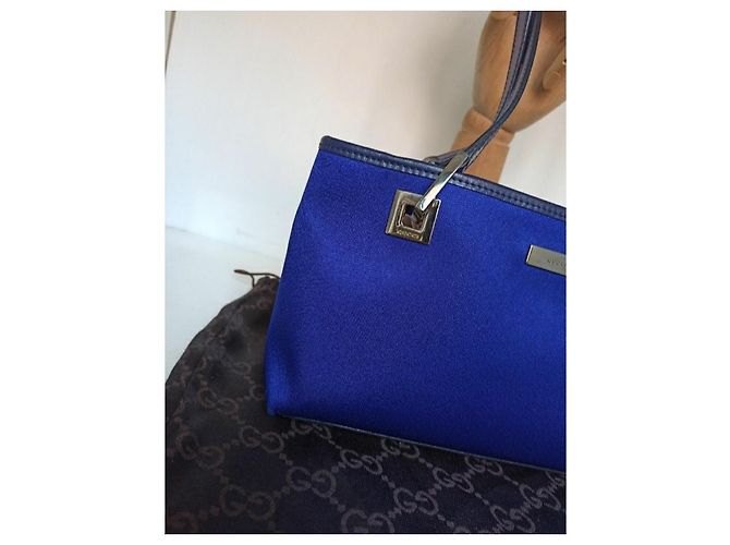 Gucci borsa a mano o spalla blu - vista 10