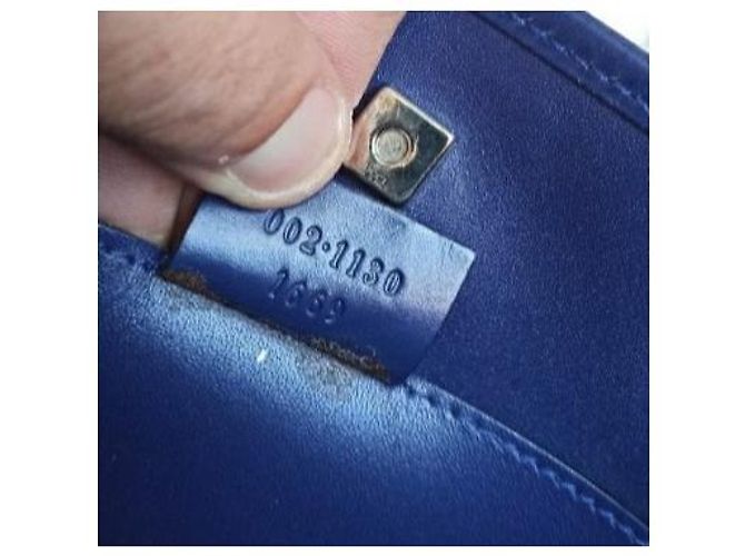 Gucci borsa a mano o spalla blu - vista 4