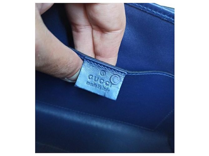Gucci borsa a mano o spalla blu - vista 5