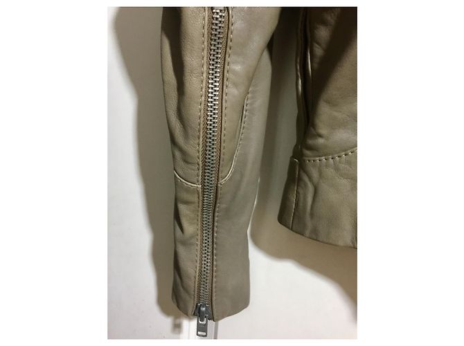 Twenty8twelve by S.Miller Taupefarbene Bikerjacke mit Reißverschluss - Ansicht 4