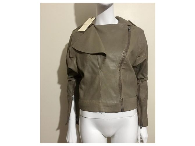 Twenty8twelve by S.Miller Taupefarbene Bikerjacke mit Reißverschluss - Ansicht 5