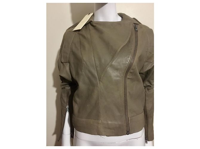 Twenty8twelve by S.Miller Taupefarbene Bikerjacke mit Reißverschluss - Ansicht 7