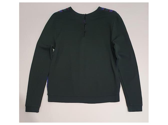 Ganni Viskose Pullover Grün Mehrfarben - Ansicht 3