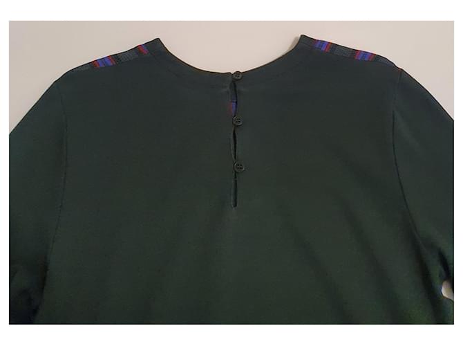 Ganni Viskose Pullover Grün Mehrfarben - Ansicht 4