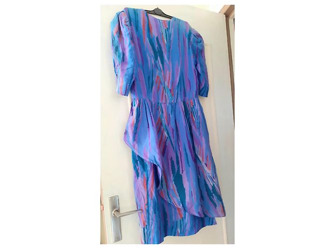 Torrente Seidenkleid Hellblau - Ansicht 2