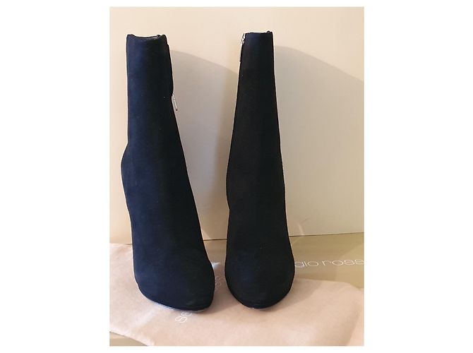 Stivaletti Sergio Rossi in pelle nera 39 Nero - vista 8