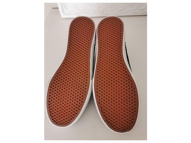 Vans CESTA Blanco Azul marino - vista 3